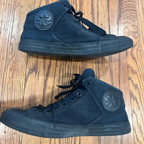 Black High-Top Street Sneaker - Mens 10 - Picture 5 of 11